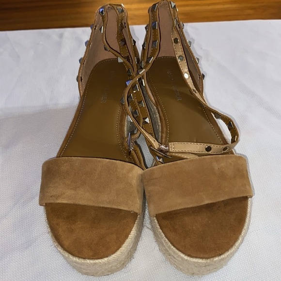 Marc Fisher Jazlyn Wo Size 8 Tan Espadrille Shoes with Double wrap ankle straps - Picture 15 of 15